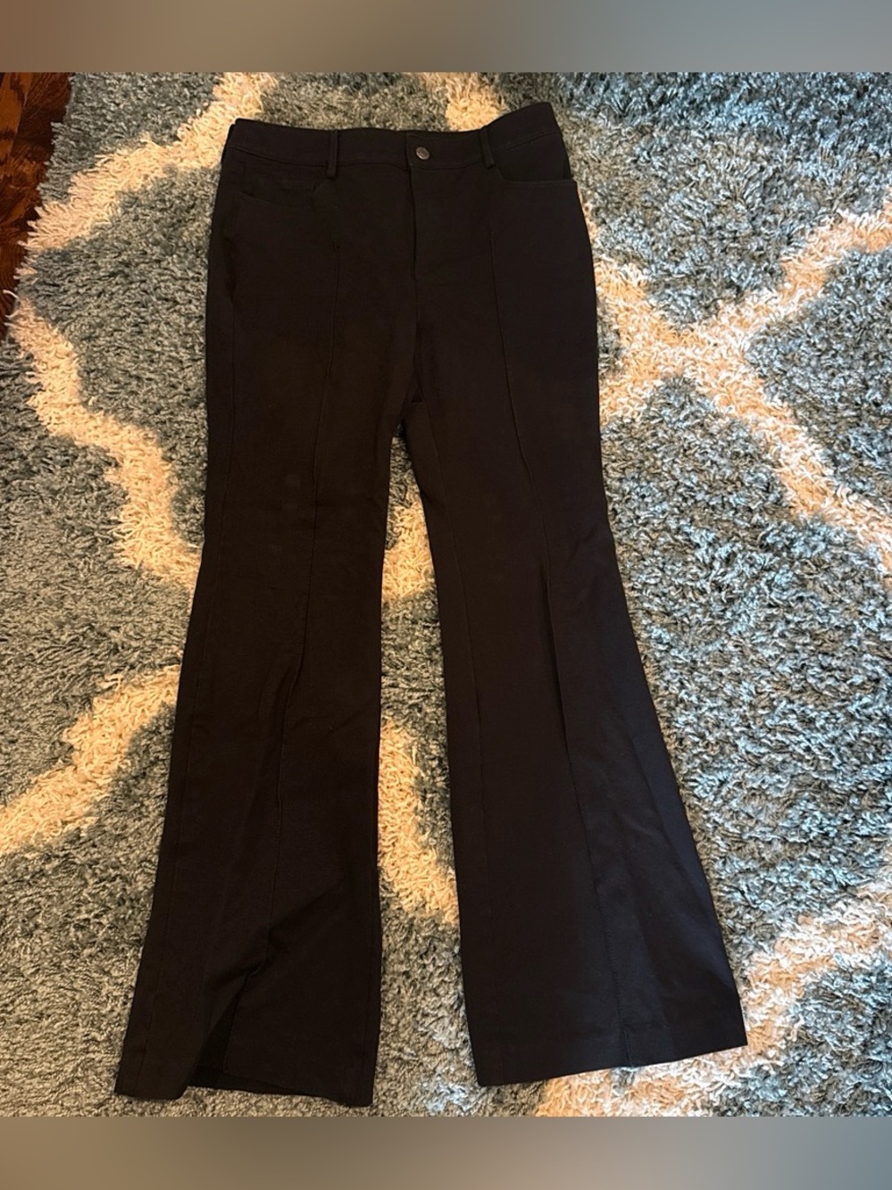 LOFT Black Boot-Cut Pants
